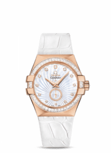 Omega Constellation Co-Axial 35 Small Seconds Red Gold / Diamond / MOP Supernova 123.58.35.20.55.002