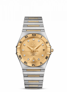Omega Constellation Co-Axial 35.5 Stainless Steel / Yellow Gold / Champagne / 160 Years 111.20.36.20.58.001
