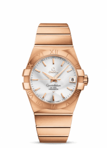 Omega Constellation Co-Axial 38 Red Gold / Silver 123.50.38.21.02.001