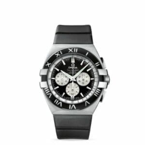 Omega Constellation Co-Axial 41 Chronograph Double Eagle Stainless Steel / Black / Rubber 1819.51.91