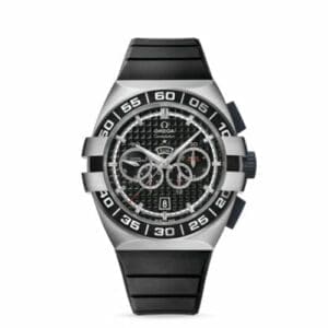 Omega Constellation Co-Axial 44 Chronograph Double Eagle Four Counters Stainless Steel / Black / Rubber 121.32.44.52.01.001