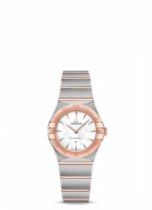 Omega Constellation Manhattan 25 Quartz Stainless Steel / Sedna Gold / MOP 131.20.25.60.05.001