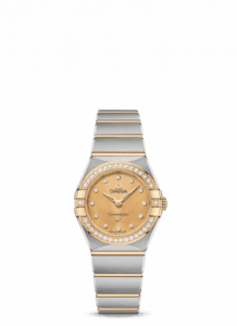 Omega Constellation Manhattan 25 Quartz Stainless Steel / Yellow Gold / Champagne - Diamond / Diamond 131.25.25.60.58.001