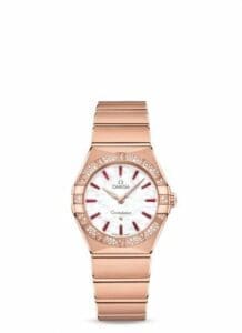 Omega Constellation Manhattan 28 Quartz Sedna Gold / MOP - Emerald / Diamond 131.55.28.60.55.004