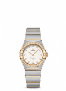Omega Constellation Manhattan 28 Quartz Stainless Steel / Yellow Gold / Silver Diamond / Diamond 131.25.28.60.52.002