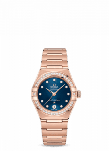 Omega Constellation Manhattan 29 Co-Axial Master Chronometer Sedna Gold / Blue / Diamond 131.55.29.20.53.001