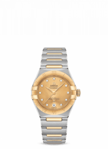 Omega Constellation Manhattan 29 Co-Axial Master Chronometer Stainless Steel / Yellow Gold / Champagne Diamond 131.20.29.20.58.001