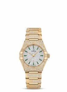Omega Constellation Manhattan 29 Co-Axial Master Chronometer Yellow Gold / Snow / Bracelet 131.55.29.20.99.002