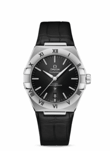 Omega Constellation Master Chronometer 39 Stainless Steel / Black / Alligator 131.13.39.20.01.001