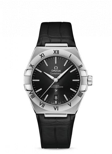 Omega Constellation Master Chronometer 39 Stainless Steel / Black / Alligator 131.13.39.20.01.001