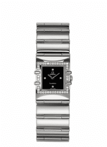 Omega Constellation Quadra Quartz 19.3 Stainless Steel / Diamond / Black 1528.46.00