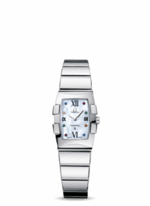 Omega Constellation Quadrella Quartz 19.3 Stainless Steel / MOP 1584.79.00