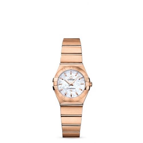 Omega Constellation Quartz 24 Brushed Red Gold / MOP 123.50.24.60.05.001