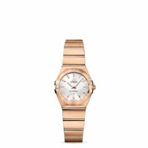 Omega Constellation Quartz 24 Brushed Red Gold / Silver 123.50.24.60.02.001