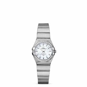 Omega Constellation Quartz 24 Brushed Stainless Steel / Diamond / MOP 123.15.24.60.05.001