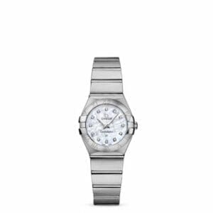 Omega Constellation Quartz 24 Brushed Stainless Steel / MOP 123.10.24.60.55.001