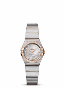 Omega Constellation Quartz 24 Brushed Stainless Steel / Red Gold / Diamond / Silver Omega 123.25.24.60.52.001