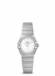 Omega Constellation Quartz 24 Brushed White Gold / Diamond / MOP 123.55.24.60.55.017