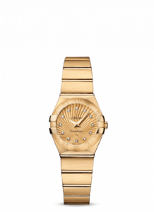 Omega Constellation Quartz 24 Brushed Yellow Gold / Champagne Supernova 123.50.24.60.58.001