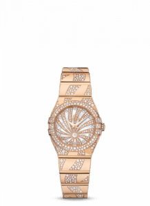 Omega Constellation Quartz 24 Polished Red Gold / Supernova / Snow 123.55.24.60.55.011