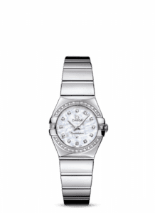 Omega Constellation Quartz 24 Polished Stainless Steel / Diamond / MOP 123.15.24.60.55.003