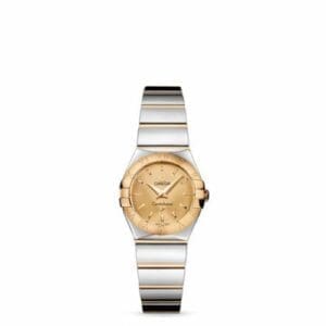 Omega Constellation Quartz 24 Polished Stainless Steel / Yellow Gold / Champagne 123.20.24.60.08.002