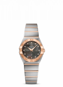 Omega Constellation Quartz 24 Stainless Steel / Red Gold / Brown MOP 123.20.24.60.57.005