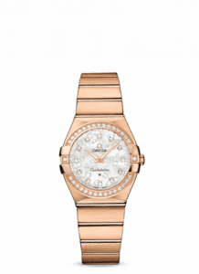 Omega Constellation Quartz 27 Brushed Red Gold / Diamond / MOP Omega 123.55.27.60.55.015