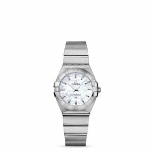 Omega Constellation Quartz 27 Brushed Stainless Steel / MOP 123.10.27.60.05.001