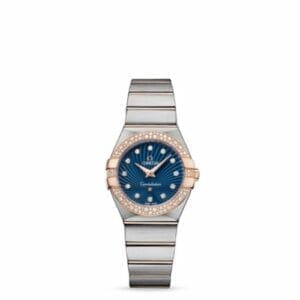 Omega Constellation Quartz 27 Brushed Stainless Steel / Red Gold / Snow / Blue Supernova 123.25.27.60.53.001