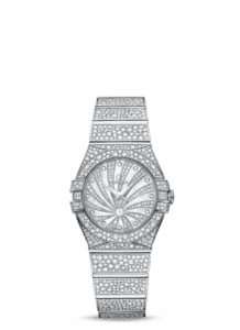 Omega Constellation Quartz 27 Polished White Gold / Snow / Diamond Supernova 123.55.27.60.55.010