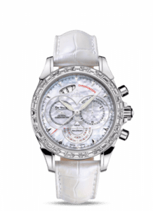 Omega De Ville Co-Axial 41 Chronoscope Palladium Baguette / MOP 422.98.41.50.05.001