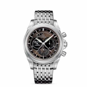 Omega De Ville Co-Axial 44 Chronoscope GMT Stainless Steel / Brown / Bracelet 422.10.44.52.13.001