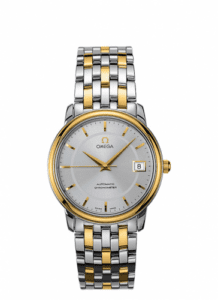 Omega De Ville Prestige Automatic 34.7 Stainless Steel / Yellow Gold / Silver / Bracelet 4300.31.00