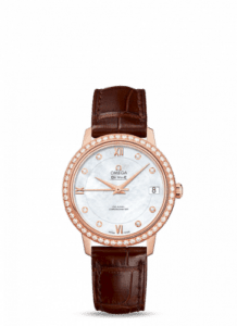 Omega De Ville Prestige Co-Axial 32.7 Red Gold / Diamond 424.58.33.20.55.001