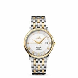 Omega De Ville Prestige Co-Axial 36.5 Stainless Steel / Yellow Gold / Silver / Bracelet 4374.31.00
