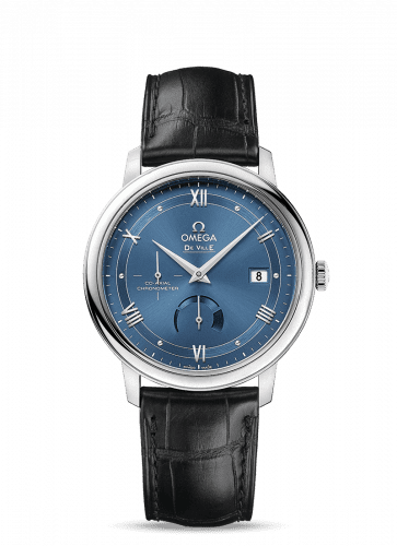 Omega De Ville Prestige Co-Axial 39.5 Power Reserve Stainless Steel / Vintage Blue 424.13.40.21.03.002