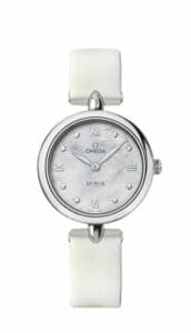 Omega De Ville Prestige Dewdrop Quartz 27.4 Stainless Steel / White MOP 424.12.27.60.55.001