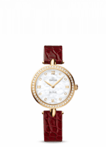 Omega De Ville Prestige Dewdrop Quartz 27.4 Yellow Gold / MOP / Diamond 424.58.27.60.55.001