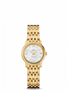 Omega De Ville Prestige Quartz 24.4 Yellow Gold / MOP / Bracelet 424.50.24.60.05.001