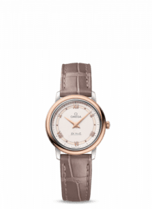 Omega De Ville Prestige Quartz 27.4 Stainless Steel / Red Gold / Vintage White 424.23.27.60.09.001