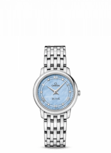 Omega De Ville Prestige Quartz 27.4 Stainless Steel / Vintage - Blue MOP / Bracelet 424.10.27.60.57.001