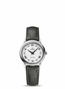 Omega De Ville Prestige Quartz 27.4 Stainless Steel / Vintage Silver Silk 424.13.27.60.52.002