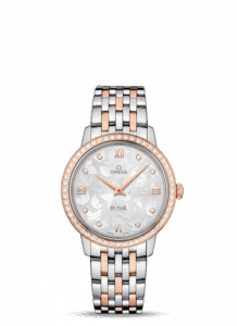 Omega De Ville Prestige Quartz 32.7 Butterfly Stainless Steel / Red Gold / Diamond / Bracelet 424.25.33.60.52.001