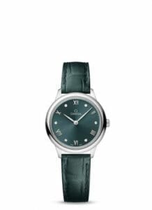 Omega De Ville Quartz 27.5 Stainless Steel / Turquoise - Diamond 434.13.28.60.60.001