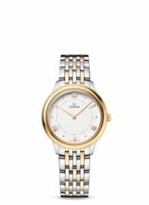 Omega De Ville Quartz 30 Stainless Steel - Yellow Gold / White / Bracelet 434.20.30.60.02.002