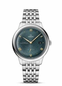 Omega De Ville Small Seconds Master Chronometer Stainless Steel / Turquoise / Bracelet 434.10.41.20.10.001