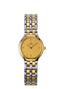 Omega De Ville Symbol 23.5 Stainless Steel / Yellow Gold / Champagne / Bracelet 4260.13.00