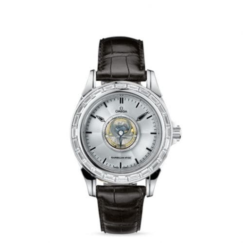 Omega De Ville Tourbillon Platinum / Baguette / Silver 5944.40.31