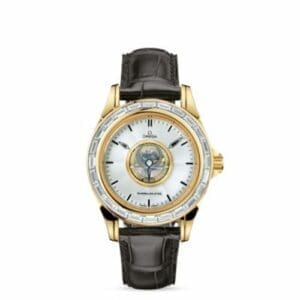 Omega De Ville Tourbillon Yellow Gold / Baguette / Silver 5914.30.32